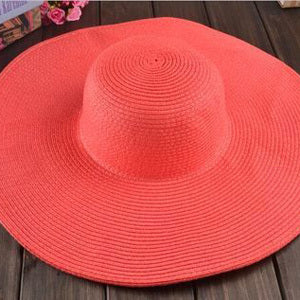 Large Beach Sun Visor Hat-women-wanahavit-watermelon red-wanahavit