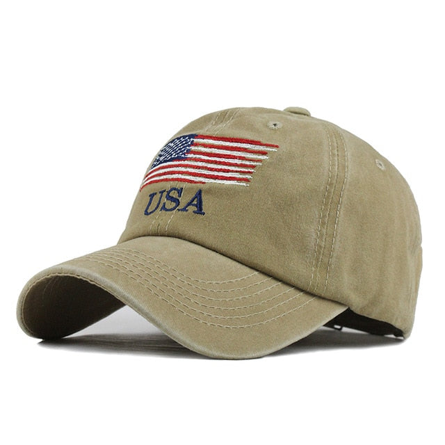 USA Flag Embroidered Snapback Baseball Cap – wanahavit