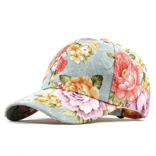Load image into Gallery viewer, Floral Embroidered Flower Print Lace Snapback Baseball Cap-unisex-wanahavit-F186 Green-Adjustable-wanahavit
