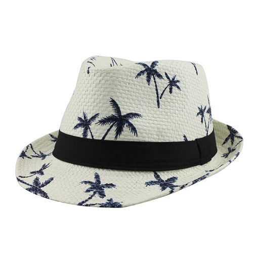 Load image into Gallery viewer, Panama Beach Straw Sun Hat-unisex-wanahavit-F304 Milk white-wanahavit
