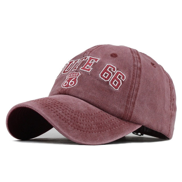 Route 66 Patched Embroidered Snapback Baseball Cap – wanahavit