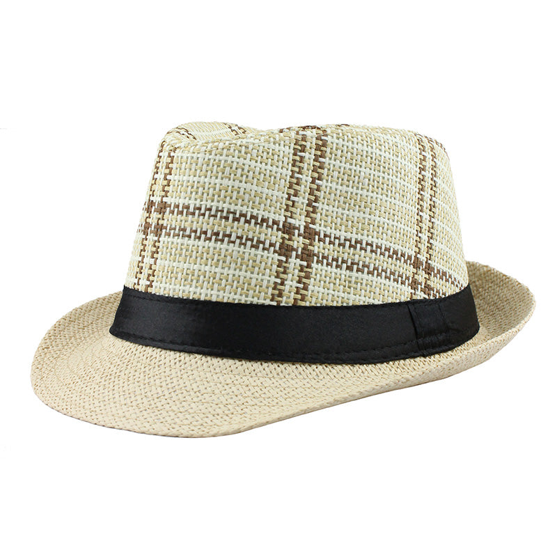 Striped Summer Sun Hat-unisex-wanahavit-F303 Beige-wanahavit