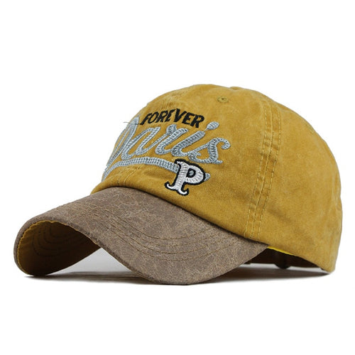 Load image into Gallery viewer, Forever Paris Patched Embroidered Snapback Baseball Cap-unisex-wanahavit-F605 Yellow-Adjustable-wanahavit
