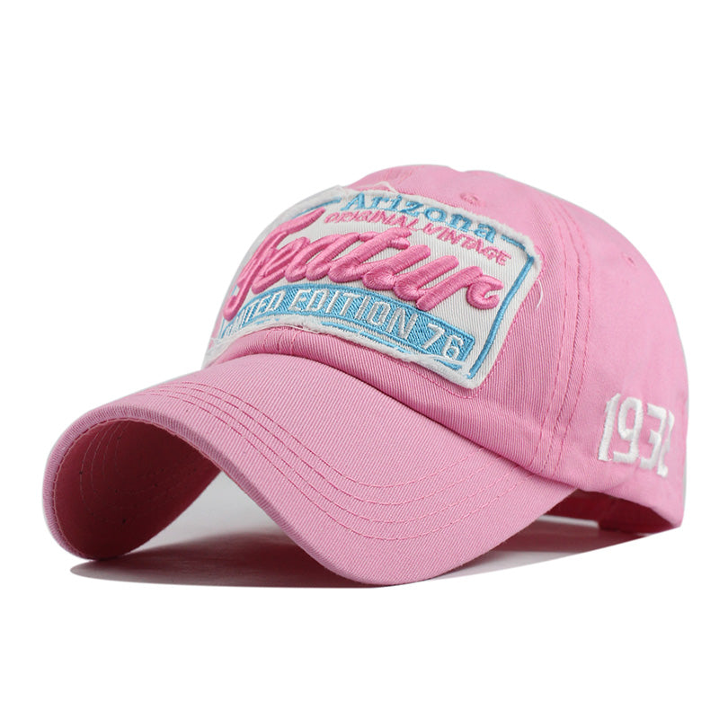 Featur Embroid Baseball Cap-unisex-wanahavit-Pink-Adjustable-wanahavit