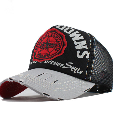 Break Downs Embroid Baseball Cap-unisex-wanahavit-Black-Adjustable-wanahavit