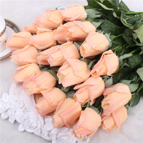 Load image into Gallery viewer, 11pcs Artificial Realistic Rose Bouquet-home accent-wanahavit-B champagne-wanahavit
