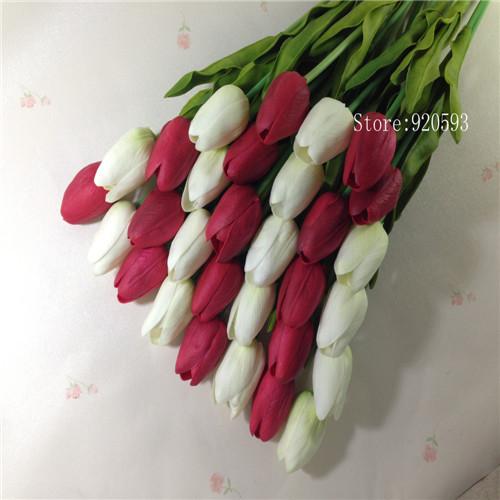 31pcs Mini Tulip Flower-home accent-wanahavit-white red-wanahavit