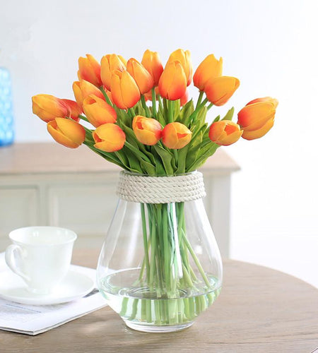 31pcs Mini Tulip Flower-home accent-wanahavit-Orange-wanahavit