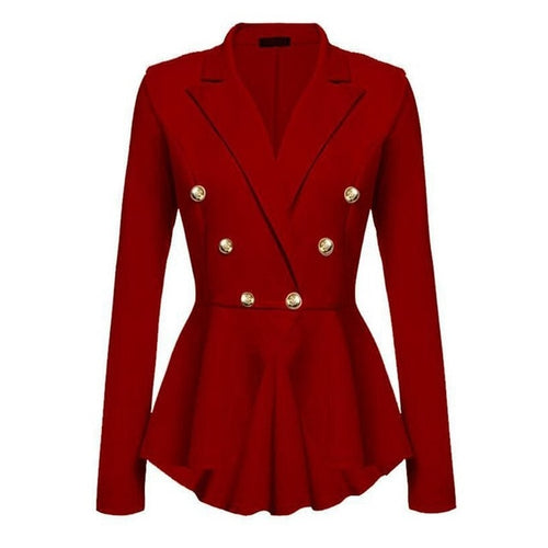 Load image into Gallery viewer, Gothic Casual Slim Fit Coat Blazer-women-wanahavit-Red-S-wanahavit
