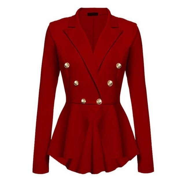 Gothic Casual Slim Fit Coat Blazer-women-wanahavit-Red-S-wanahavit