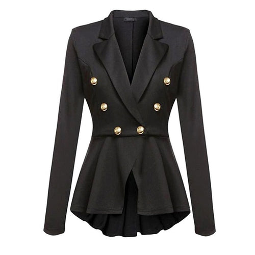 Load image into Gallery viewer, Gothic Casual Slim Fit Coat Blazer-women-wanahavit-Black-L-wanahavit
