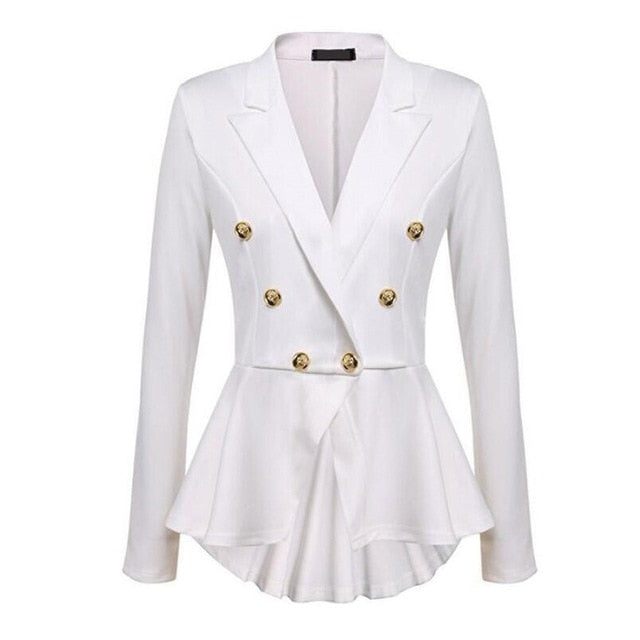 Gothic Casual Slim Fit Coat Blazer-women-wanahavit-White-S-wanahavit