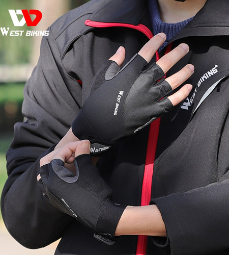 Summer Cycling Gloves MTB Mountain Road Bike Half Finger Gloves Men Women Bicycle Gym Fitness Non-slip Sports Gloves