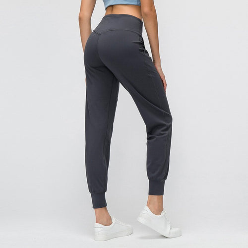 Load image into Gallery viewer, Butter Feel Fabric Hip Pocket loose cropped pants women&#39;s running yoga fitness beam foot pants
