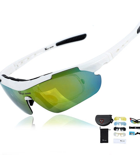 Cycling Glasses Polarized Glasses 5 lens Outdoor Bicycle Sunglasses MTB Road Bike Ciclismo Men Women Cycling Eyewear