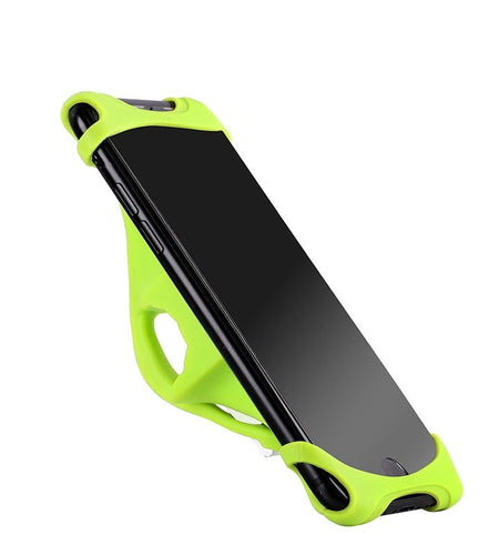 Silicone Bike Phone Holder 4.0-5.5 inch Smart Mobile Phone Bike Mount Bracket GPS Phone Stand Bicycle Phone Holder