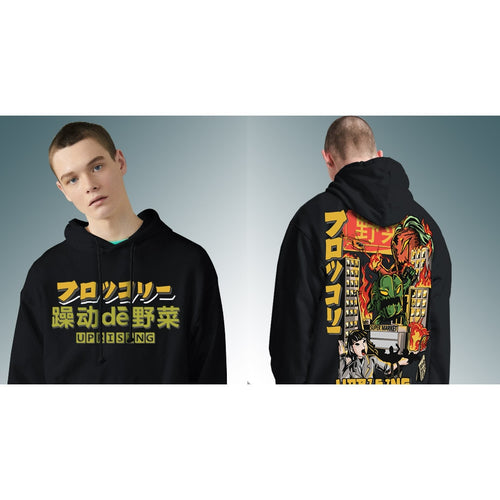 Load image into Gallery viewer, Men Hip Hop Japanese Harajuku Cartoon Monster  Streetwear  Tops  Cotton  Oversized HipHop Hoodies, Sweatshirts
