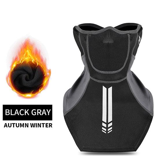 Reflective Sports Scarf Winter Thermal Balaclava Face Cover Activated Carbon Filter Ski Running Cycling Headwear