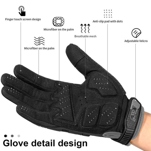 Load image into Gallery viewer, Full Finger Bike Gloves Shockproof Sport Military Tactical Gloves Motorcycle MTB Bicycle Touch Screen Cycling Gloves
