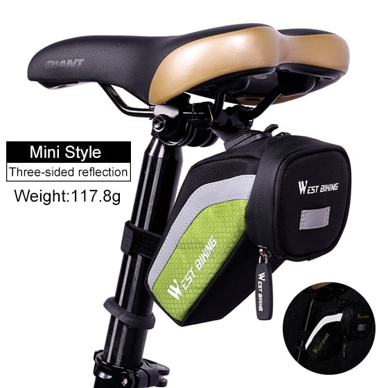 Bike Bag Cycling Rear Seat Tail Bag Waterproof Seatpost Pannie Bag Bike Accessories Reflective Bicycle Saddle Bags