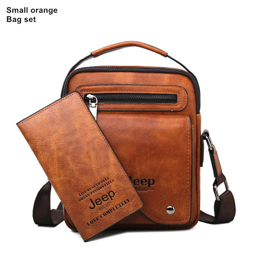 Load image into Gallery viewer, Split Leather Crossbody Tote Men Bag Famous Designer Men Shoulder Messenger Bags Men Fashion Business High Quality
