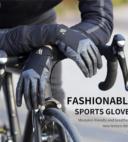 Touch Screen Cycling Gloves Anti-slip Shockproof Pad Breathable MTB Bike Gloves Sport Fitness Running Bicycle Gloves