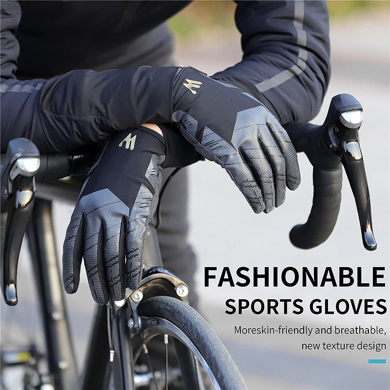 Touch Screen Cycling Gloves Anti-slip Shockproof Pad Breathable MTB Bike Gloves Sport Fitness Running Bicycle Gloves