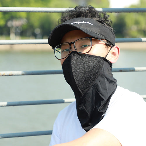 Load image into Gallery viewer, Summer Sports Scarf With Activated Carbon Filter Anti Pollution Anti-UV Breathable Running Bandana Cycling Headwear
