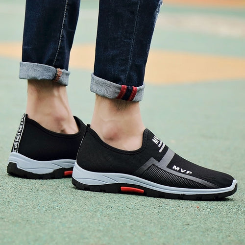 Load image into Gallery viewer, Summer Mesh Men Casual Shoes Breathable Slip on Mens Loafers Lightweight Sneakers Men Non-slip Walking Shoes Zapatillas Hombre
