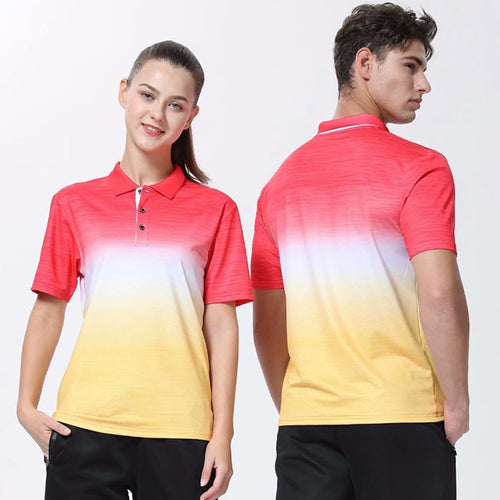 Load image into Gallery viewer, Men Tennis shirts Outdoor sports lapel-neck clothing Running workout badminton Short sleeves t-shirt tees tops
