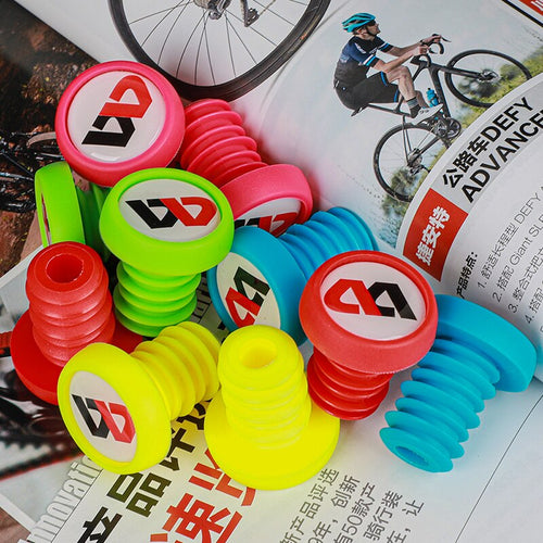 Load image into Gallery viewer, 2 Pcs Bicycle Grip Anti-slip Firm Handlebar Caps MTB Bike Lightweight Bar End Plugs For MTB BMX Bike Handle Bar Grip
