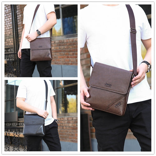 Load image into Gallery viewer, Capacity Messenger Fashion Men Tote Bags Casual Men Shoulder Crossbody Bags High Quality Male Bag PU Leather Handbag
