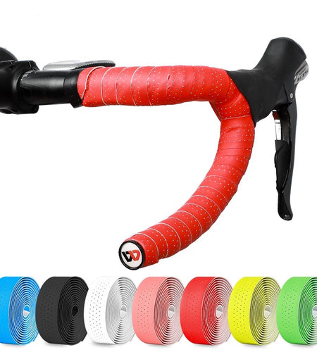 Bike Handlebar Tape EVA PU Road Bicycle Handlebar Tape Anti-slip Shock Absorption Cycling Wrap End Plug Accessories