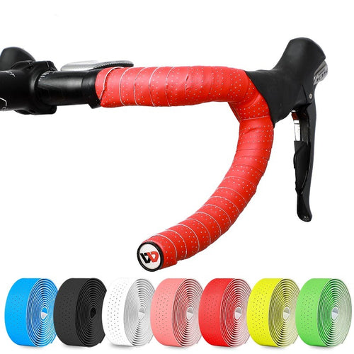 Load image into Gallery viewer, Bike Handlebar Tape EVA PU Road Bicycle Handlebar Tape Anti-slip Shock Absorption Cycling Wrap End Plug Accessories
