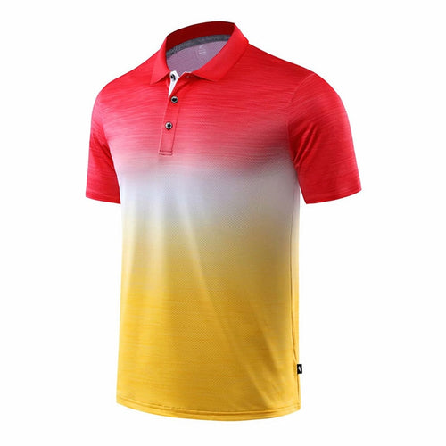 Load image into Gallery viewer, Men Tennis shirts Outdoor sports lapel-neck clothing Running workout badminton Short sleeves t-shirt tees tops
