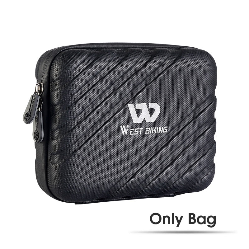 Waterproof Bicycle Bag Hard Shell Bike Bag Front Electric Scooter Panniers Reflective Storage Case Cycling Bag