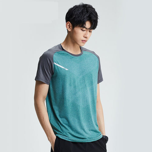 Load image into Gallery viewer, High Quality Men Sport T-Shirt Quick Drying Gym Shirt Running Breathable Shirt Short Sleeve T-shirt Workout Outdoor Fishing Tops
