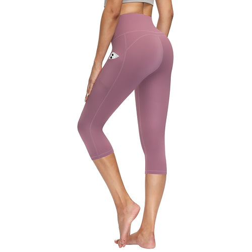 Load image into Gallery viewer, Capris Pants Sport Leggings Women Gym Clothing Tights Workout High Waist Leggins Yoga Suit  Fitness Running Legging Woman
