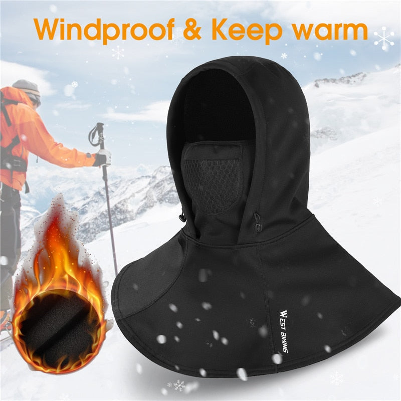 Winter Cycling Cap Hat Fleece Thermal Warm Men Hood Windproof Sport Scarf Balaclava Ski MTB Bike Motorcycle Headwear