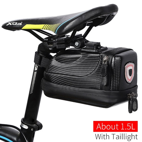 Load image into Gallery viewer, Rainproof Bicycle Bag 3D Shell Reflective Seatpost Saddle Bag Shockproof MTB Road Bike Bag Cycling Accessories
