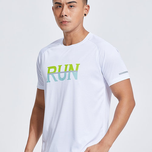 Load image into Gallery viewer, Quick Dry Breathable Gym Shirt Men Summer Sportswear Running T-shirts Sport Female Tops Jogging Tops Loose Training Short Sleeve
