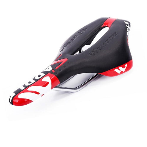 Load image into Gallery viewer, Bicycle Saddle Skidproof Bike Saddle Seat Cushion MTB Hollow  Road Mountain Red Cycling Bicycle Bike Saddle
