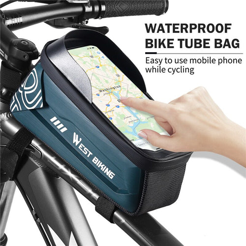 Load image into Gallery viewer, Waterproof Bicycle Bag Touchscreen Phone Case Large Capacity Front Handlebar Cycling Bag MTB Road Bike Accessories
