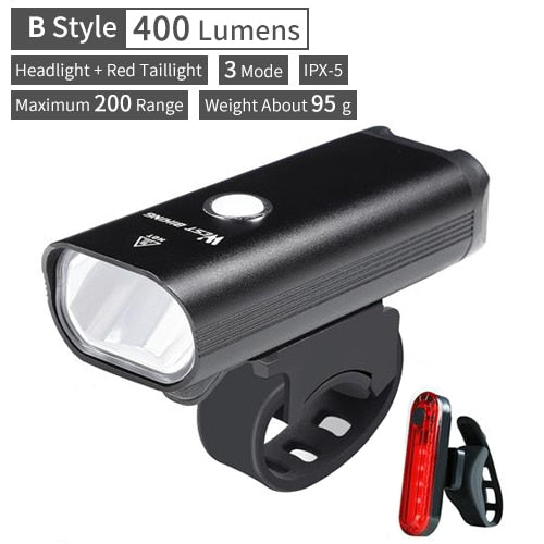 Load image into Gallery viewer, 3000 Lumen Bike Light 3 LED 5200mAh USB Rechargeable MTB Front Rear Lamp Waterproof Flashlight With 2 Brackets
