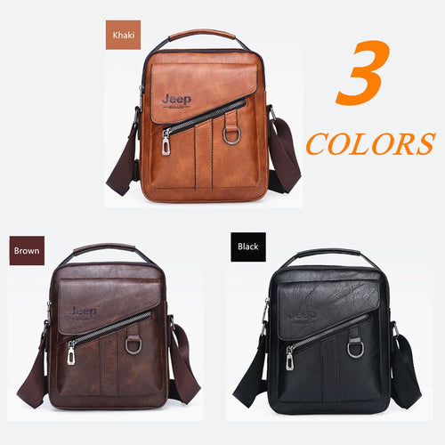 Load image into Gallery viewer, Men Bags Crossbody Shoulder Bag For Male Split Leather Messenger Tote Bag Travel Luxury Brand New  Fashion Business
