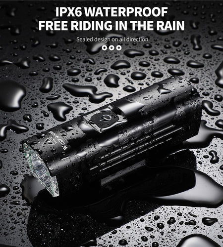 Contest Level Bicycle Light 1300 Lumen USB Rechargeable Flashlight MTB Road Bike LED Headlight Waterproof Rear Lamp