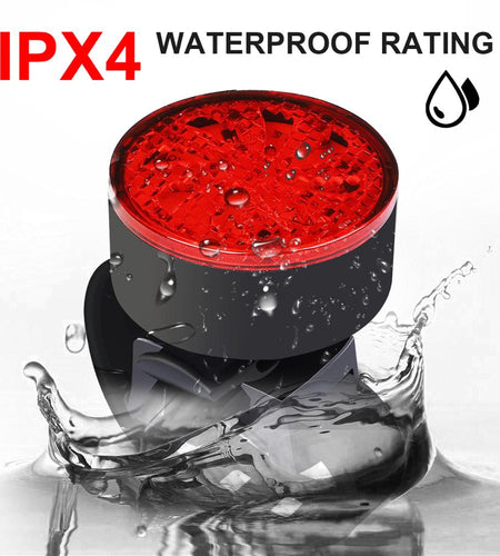 Whirling Windmill LED Bicycle Tail Light 8 Light Modes USB Charge Bike Light Waterproof Safety Warning Seatpost Cycling Light