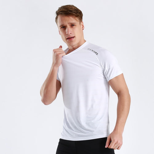 Load image into Gallery viewer, Quick Dry Men Running T-Shirts Gym Fitness Workout Jogging Sports Short Sleeve Top Compression Sportswear Male Jersey Breathable
