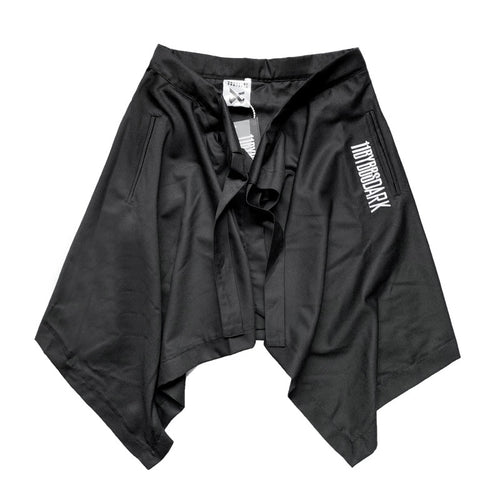 Load image into Gallery viewer, Irregular Hip Hop Men Harem Skirt Pants Harajuku Adjustable Streetwear Black Pleated Apron Gothic Jogger Trouser
