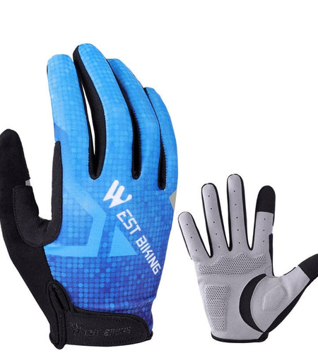 Breathable Cycling Gloves Men Women MTB Bicycle Gloves Motorcycle Running Fitness Riding Full Finger Bike Gloves